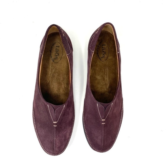 Taos Footwear Marvey shoes in Bordeaux Suede - Picture 4 of 7
